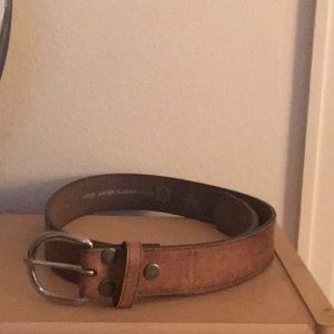 Brown leather belt